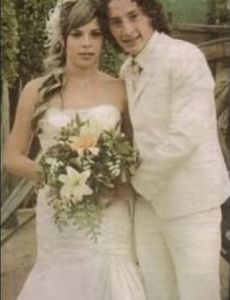 Andrés Guardado and Briana Morales