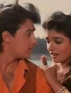 Aamir Khan and Raveena Tandon