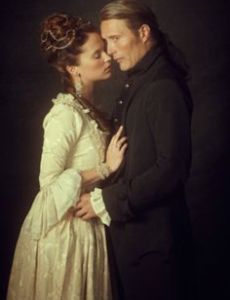 Alicia Vikander and Mads Mikkelsen