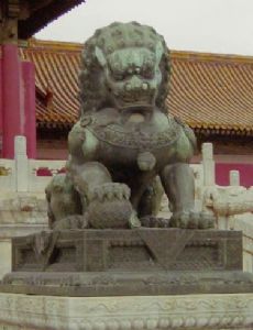 Chinese guardian lions