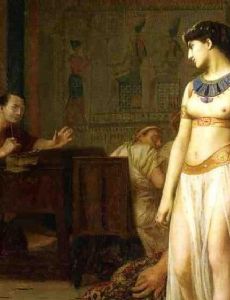 Cleopatra VII and Julius ceasar
