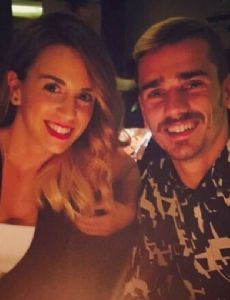 Antoine Griezmann and Erika Choperena