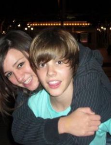 Kristen Rodeheaver and Justin Bieber