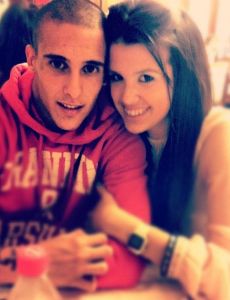 Cristian Tello and Lorena López