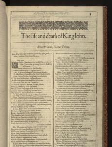 Shakespearean history