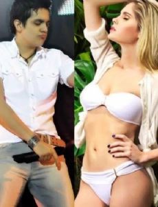 Barbara Evans and Luan Santana