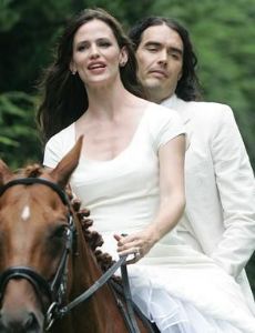 Russell Brand and Jennifer Garner