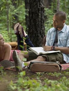 Candice Accola and Kendrick Sampson