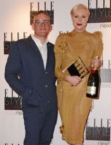 Gwendoline Christie and Giles Deacon