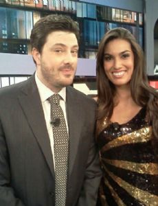 Danilo Gentili and Priscila Costa Gomes