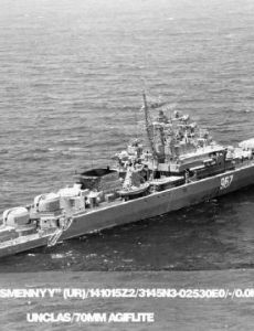 Soviet frigate Bessmennyy