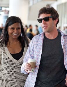 B.J. Novak and Mindy Kaling