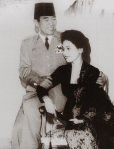Dewi Sukarno and Sukarno