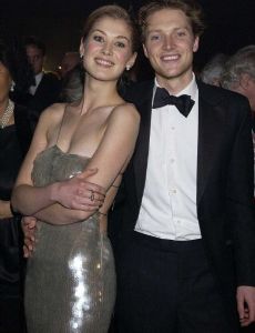 Simon Woods and Rosamund Pike