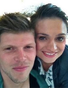 Klaas-Jan Huntelaar and Maddy Shoolderman