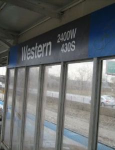 Western station (CTA Blue Line Congress branch)
