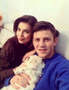 Dawid Kownacki and Aleksandra Adamczak