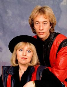 Dwina Murphy-Gibb and Robin Gibb