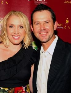 Ricky Ponting and Rianna Ponting