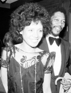 Jeanette Adair Bradshaw and Morgan Freeman
