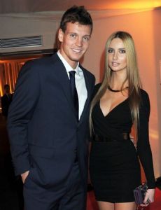 Tomas Berdych and Esther Satorova