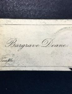 Bargrave Deane