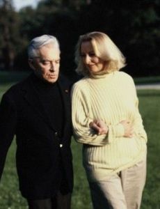 Herbert von Karajan and Eliette Mouret