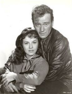 John Wayne and Paulette Goddard