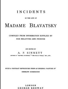 Incidents in the Life of Madame Blavatsky