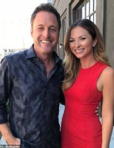 Lauren Zima and Chris Harrison