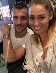 Tamás Priskin and Petra Kőműves