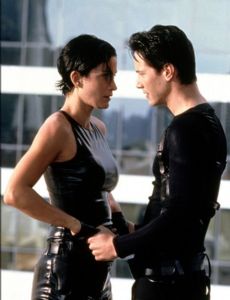 Keanu Reeves and Carrie-Anne Moss