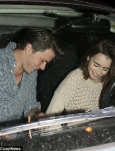 Lily Collins and Thomas Cocquerel