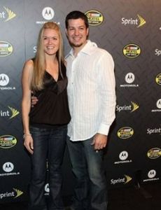 Martin Truex and Sherry Pollex