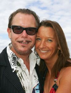 Kirk Pengilly and Layne Beachley