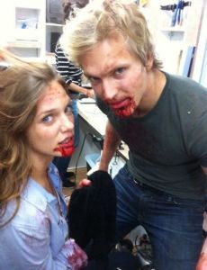 Tracy Spiridakos and Jon Cor