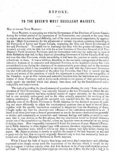 Report on the Affairs of British North America