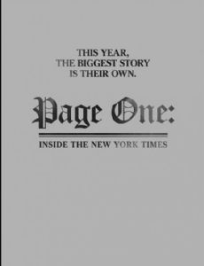 Page One: Inside the New York Times