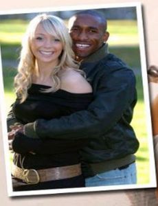 Jermain Defoe and Rachel Cameron