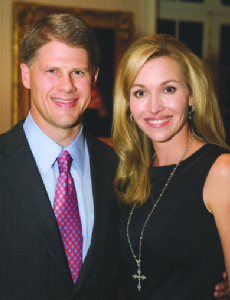 Tavia Shackles and Clark Hunt