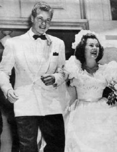 Barbara Hale and Bill Williams