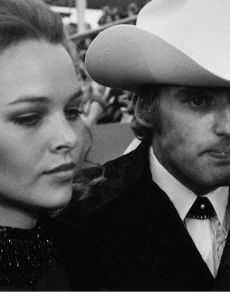 Dennis Hopper and Michelle Phillips