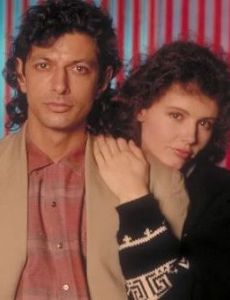 Geena Davis and Jeff Goldblum