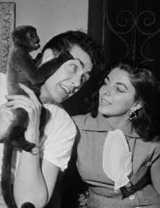 Joan Collins and Maxwell Reed