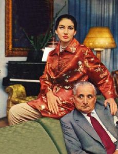 Maria Callas and Giovanni Battista Meneghini