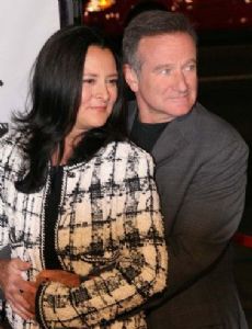 Marsha Garces and Robin Williams