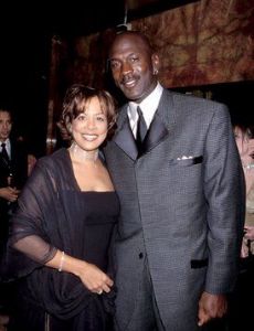 Michael Jordan and Juanita Vanoy