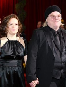 Mimi O'Donnell and Philip Seymour Hoffman
