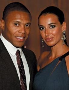 Julio Baptista and Silvia Nistal