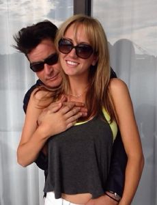 Brett Rossi and Charlie Sheen